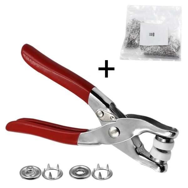 ( ১০০ পিস বোতাম) Hand Pressure Pliers For Prong Snap Button - Image 4