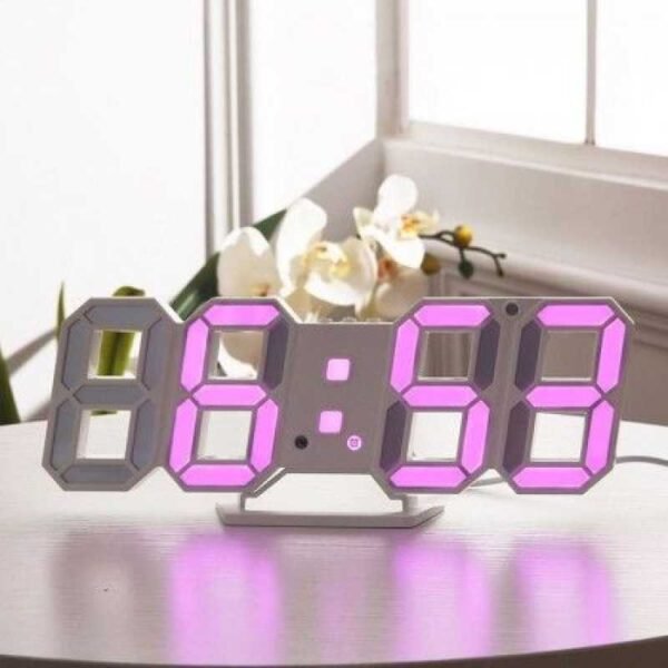 3D Large LED Digital Table Alarm Clock