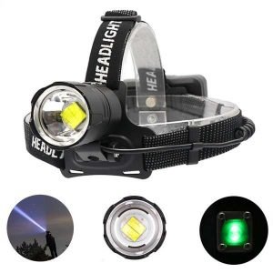 Rechargeable Led Headlight Dual Light Zoom Head lamp